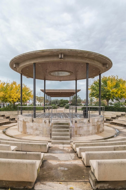 Auditorium all'aperto nel parco del Grau de Castellon nel Levante spagnolo