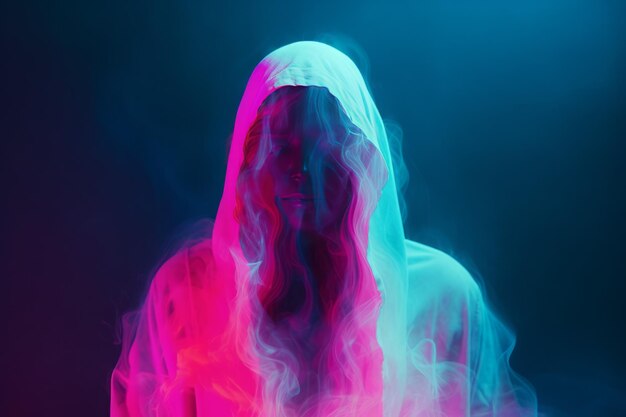 Aura donna misteriosa colore mistico generare Ai