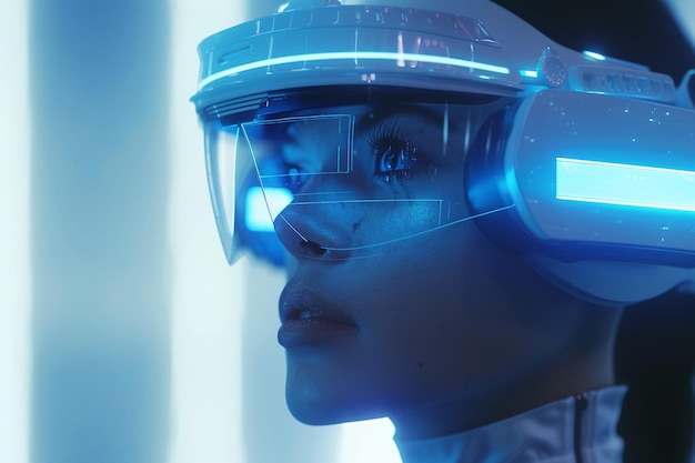 Auricolare di realtà virtuale che proietta un'AI immersiva