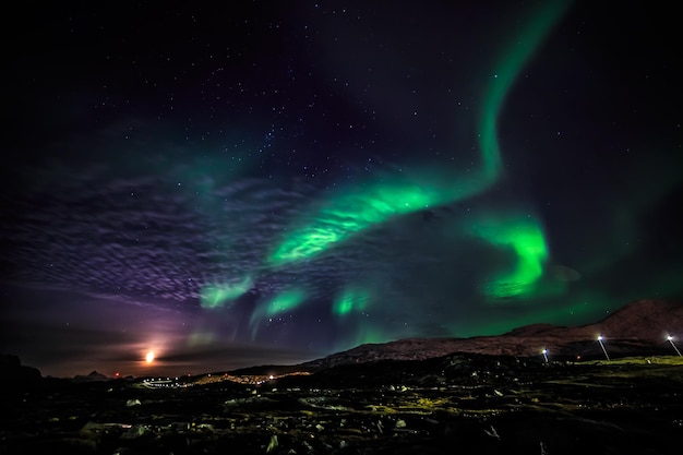Aurora boreale della Groenlandia