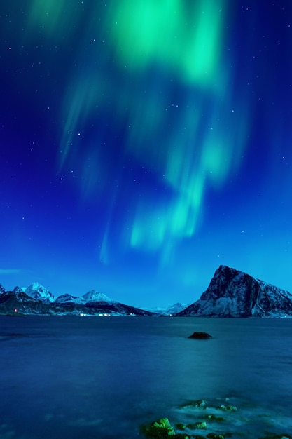 Aurora boreale in Norvegia