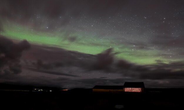 Aurora boreale sull'Islanda