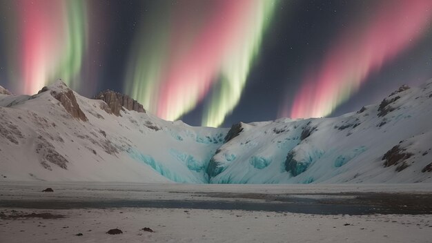 Aurora colorata per carta da parati