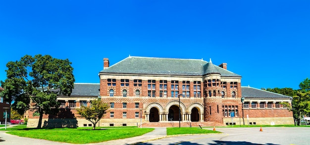 Austin Hall Harvard Law School presso l'Università di Harvard a Cambridge Massachusetts Stati Uniti