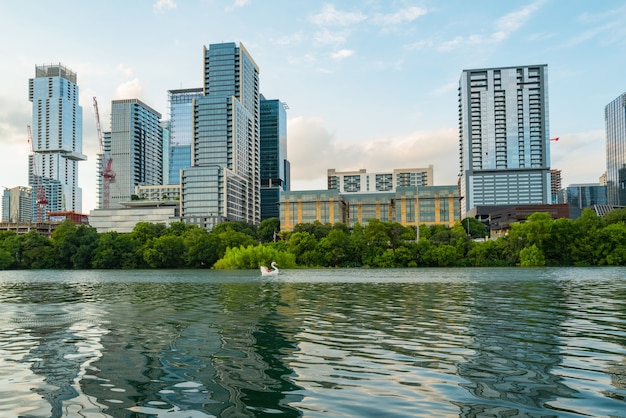 Austin texas skyline paesaggio urbano centro città usa