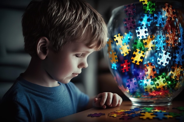 Autismo Bambino autistico Disturbi dell'apprendimento Bisogni speciali Neurodiversità Sviluppo infantile