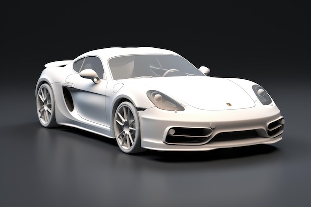 Auto bianca 3D