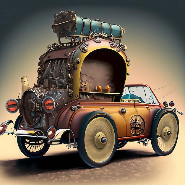 Auto d'epoca steampunk