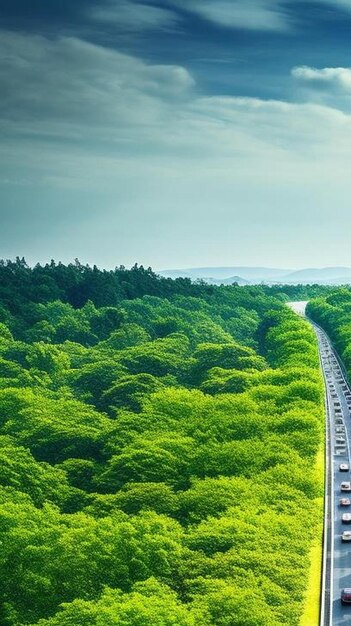 auto su un'autostrada dritta