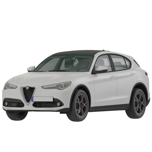 auto SUV isolate su sfondo bianco