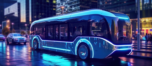 Autobus elettrico autonomo a guida autonoma