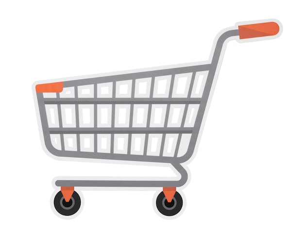 Autocollante png del carrello del supermercato sfondo trasparente