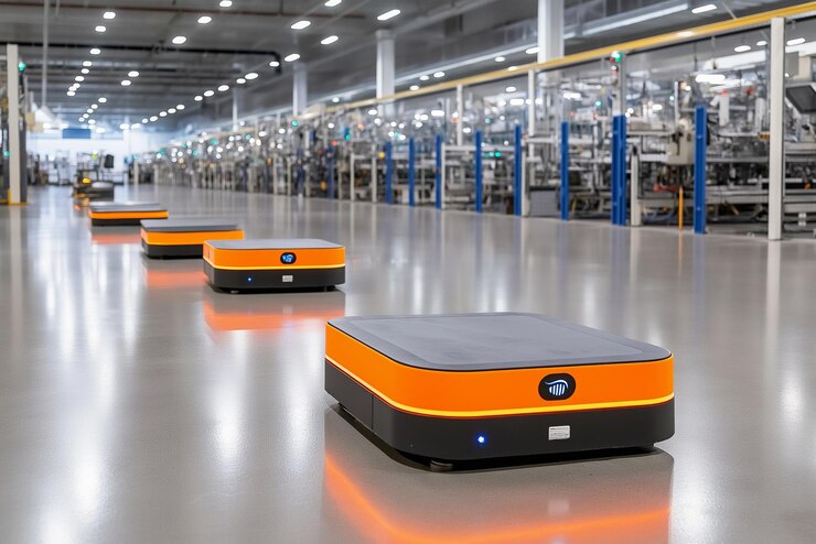 Autonomous robots in a modern factory setting
