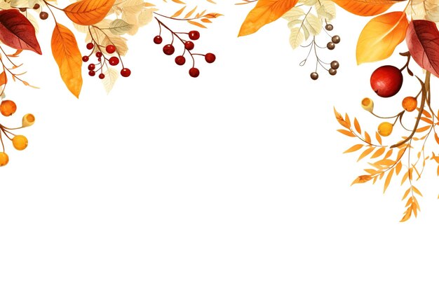 Autumn Leaves Welcome Banner di vendita di benvenuto autunnale e idea di poster Copyspace Generative Ai