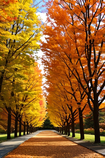 Autunno Scena della natura autunnale Parco autunnale