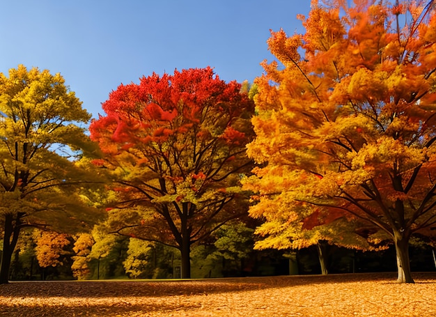 Autunno Scena della natura autunnale Parco autunnale