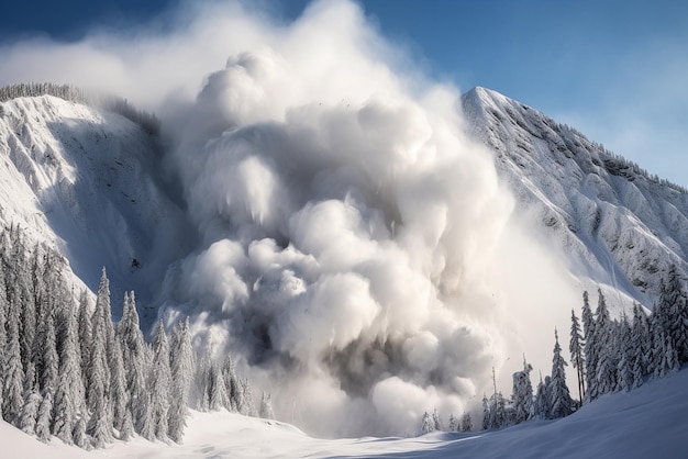 Avalanche dalle montagne