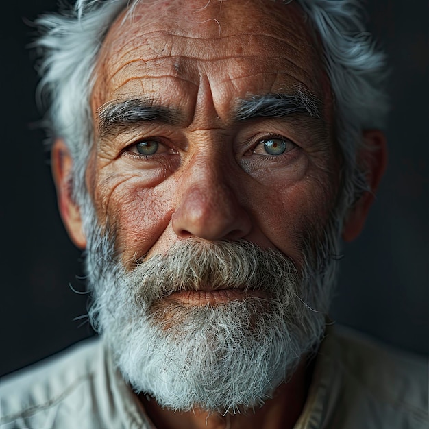 Avatar uomo anziano sorridente Barba anziana Immagini di sfondo Sfondi HD