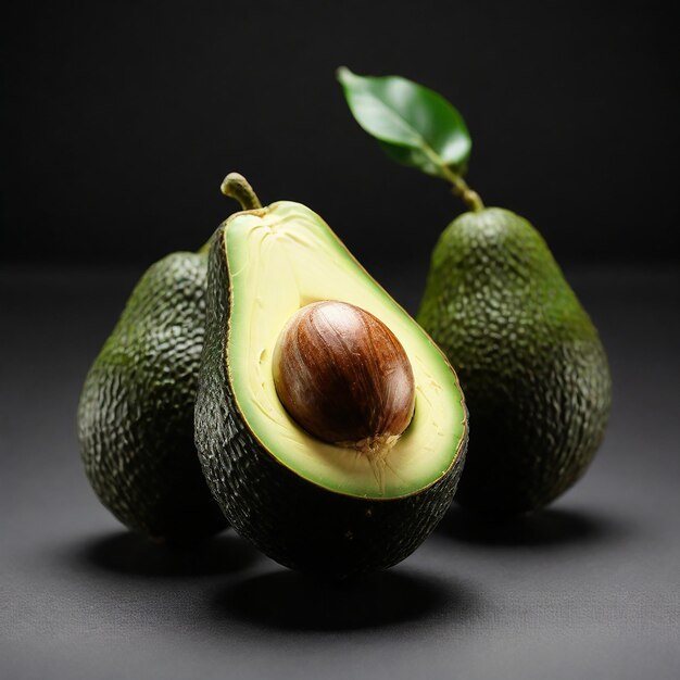 Avocado Elegance sfondo nero