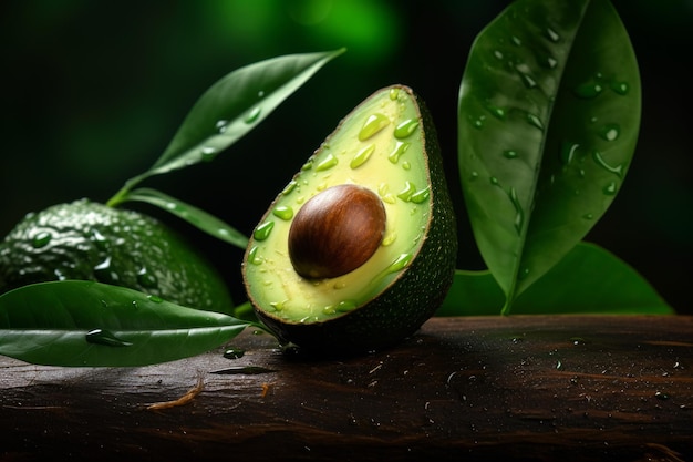 Avocado fresco Alimento verde biologico Generare Ai