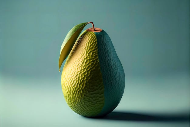 Avocado in un'immagine composta centralmente dai colori tenui