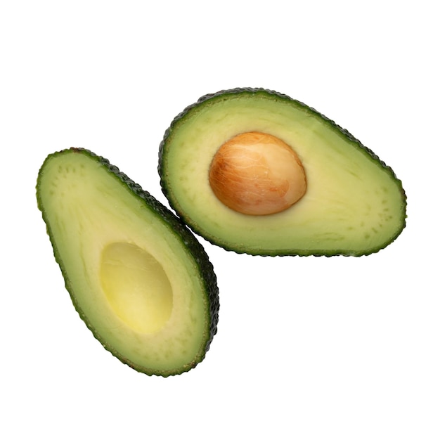 Avocado isolato su sfondo bianco