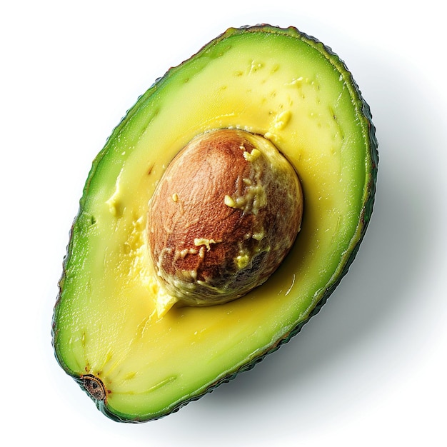 Avocado isolato su uno sfondo bianco