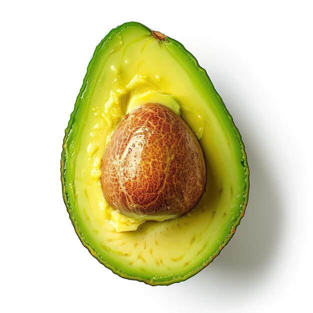 Avocado isolato su uno sfondo bianco