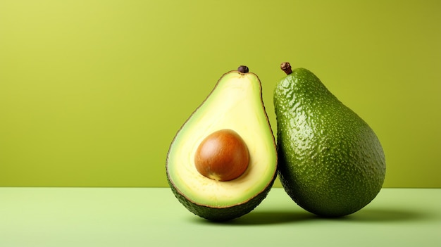 avocado sano naturale fresco con spazio di copia