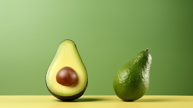 avocado sano naturale fresco con spazio di copia