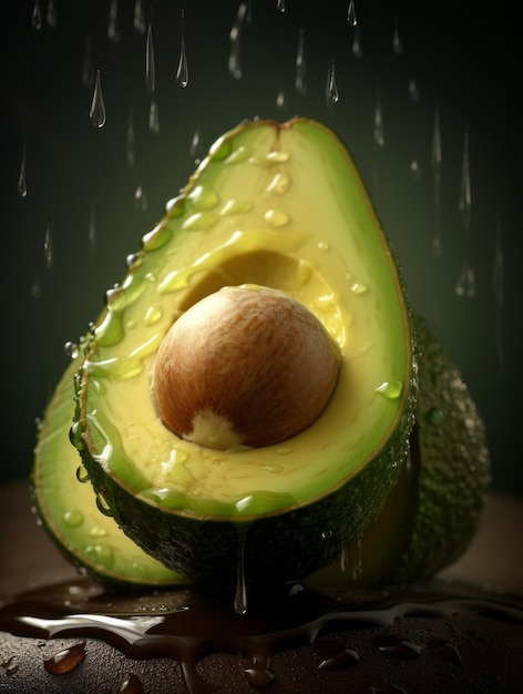 Avocadoni tagliati a metà