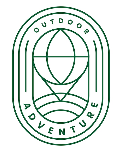 Avventura all'aperto png badge sfondo trasparente