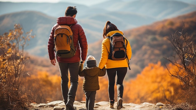 avventura escursionistica in famiglia