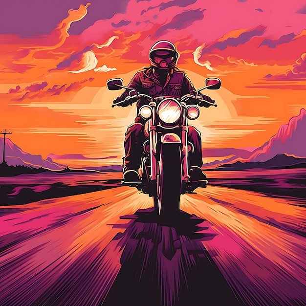 Avventura in motocicletta album fotografico visivo pieno di vibrazioni di libertà e momenti di alta velocità