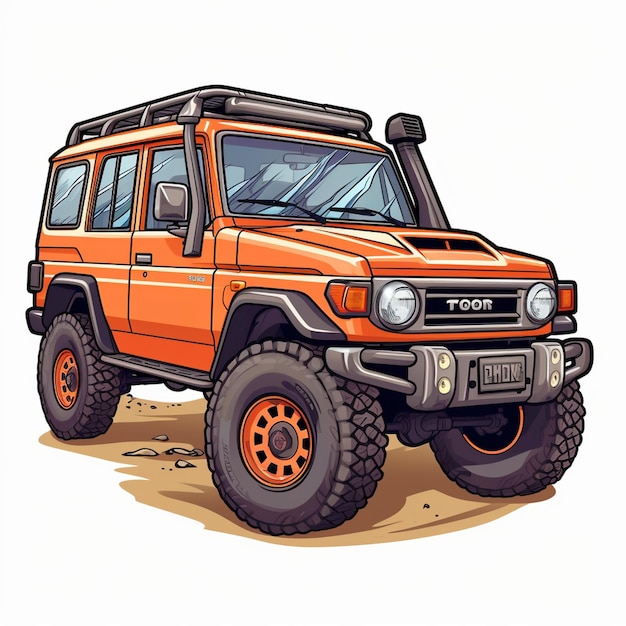 Avventure off-road 4x4 adesivo a quattro ruote