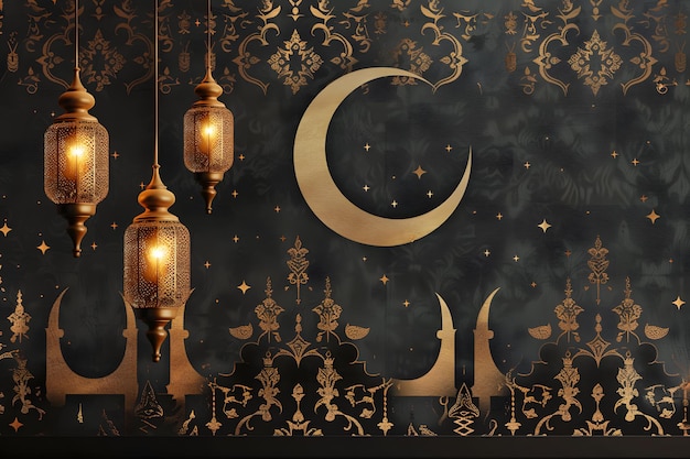 Awesome ramadan kareem sfondo decorativo