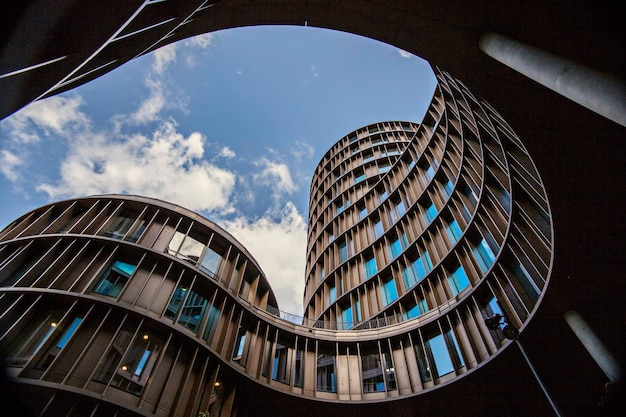 Axel Towers edificio vista dalla strada del centro di Copenhagen, Danimarca