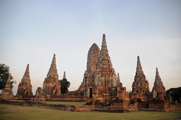 Ayudhaya Thailandia vecchi templi del palazzo