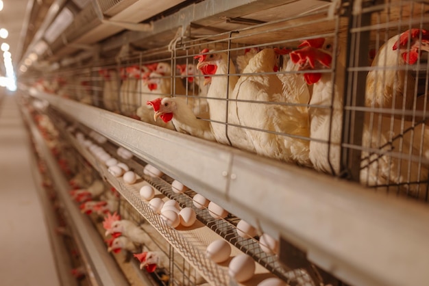azienda di produzione di uova, agricoltura, pollame e pollame