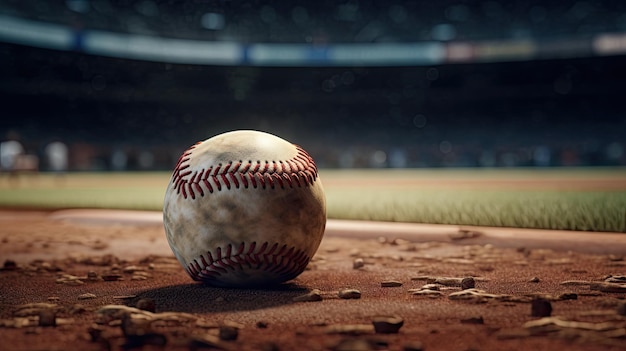 Azione di baseball cinematografica con dettagli ultra realistici