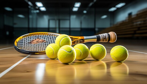 Azione sul campo da squash