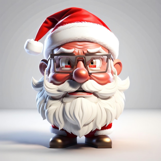 Babbo Natale 3D render realistico generato da AI