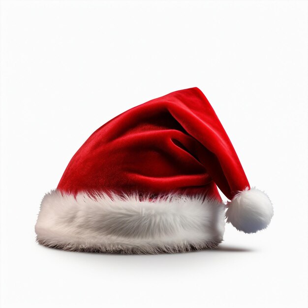 Babbo Natale cappello rosso Natale pelliccia bianca