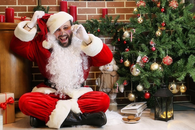 Babbo Natale con i regali Albero di Natale