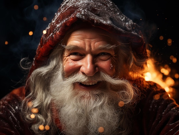 Babbo Natale e il periodo natalizio Notte magica Foto di alta qualità