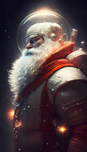 Babbo Natale in tuta spaziale