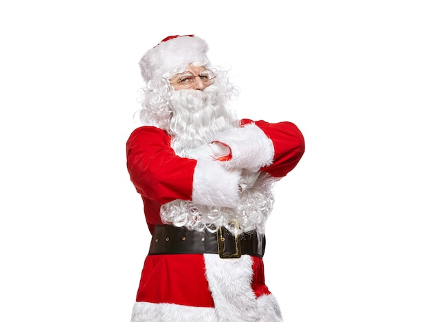 Babbo Natale isolato su bianco