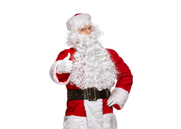 Babbo Natale isolato su bianco