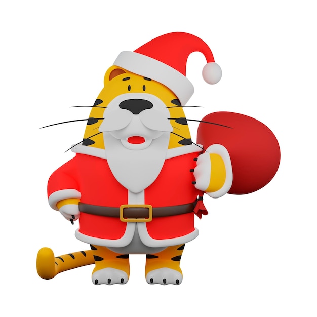 Babbo Natale tigre 3D