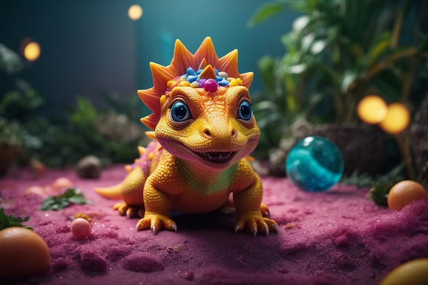 Baby Dinosaur in stile animazione 3D